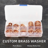 Custom Brass M8 Plain Flat Washer ISO Standard GB Model 125 Heavy Duty Oil & Gas Use