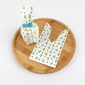 Sac d'emballage à cordon avec impression UV motif lapin de dessin animé mignon pour bonbons, snacks, biscuits, aliments, cadeaux décontractés - Product Image 6