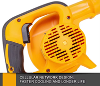 Souffleur et Aspirateur Électrique Industriel 2-en-1 650W, Souffleur de Feuilles de Jardin et Collecteur de Poussière pour le Travail du Bois, Souffleur d'Air Haute Puissance Portatif