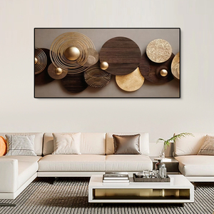 Dipinto Moderno di Lusso con Cristalli e Porcellana, Cornice in Lega di Alluminio e Base di Supporto in Carta per <span class=keywords><strong>Arredamento</strong></span> <span class=keywords><strong>Soggiorno</strong></span> - Product Image 1