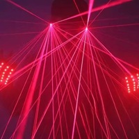 Disfraz de Robot Láser LED Recargable, Material Acrílico Cyberpunk, Luz Verde, para Navidad, Espectáculos, DJ, Club, Fiesta