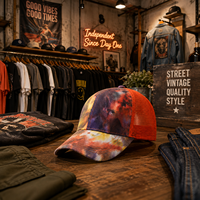 Casquette Trucker Tie-Dye pour Femme avec Maille au Dos et Visière Courbée – Gorras Trucker Boutique Unique et Réglable