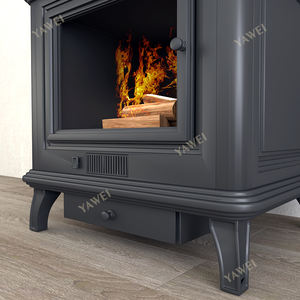 เตาผิงไม้สไตล์ยุโรปแบบโมเดิร์น ให้เปลวไฟจริง ใช้ในบ้านพักตากอากาศ โรงแรม ห้องนอน ห้องนั่งเล่น - Product Image 3