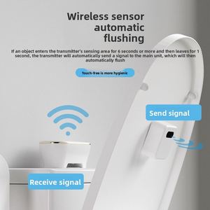 Dispositif de chasse d'eau intelligent moderne pour toilettes avec capteur, commande vocale et chargement Type-C - Product Image 3