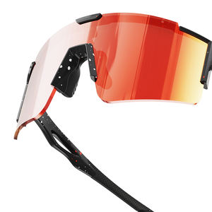 공장 패션 야외 UV 보호 사이클링 안전 안경 원피스 렌즈 방풍 스포츠 산악 자전거 자전거 선글라스 - Product Image 4