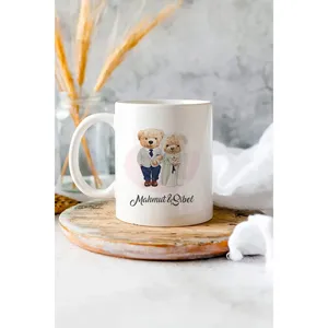 Mug en grès moderne fait à la main, personnalisé, capacités de 200 ml et 600 ml, compatible lave-vaisselle et micro-ondes, cuillère Sweetheart - Product Image 3