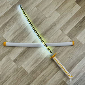 Espada Luminosa Recargable USB Tipo C, Juguete de Espada DS Agatsuma <span class=keywords><strong>Zenitsu</strong></span> <span class=keywords><strong>Katana</strong></span> de 104 cm - Product Image 2