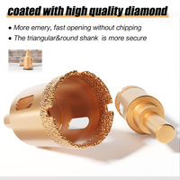 Kit de foret pour scie cloche 6-35mm enduit de diamant Outils Marbre Carreaux de céramique Mur Brique Trous Foret à noyau de diamant brasé