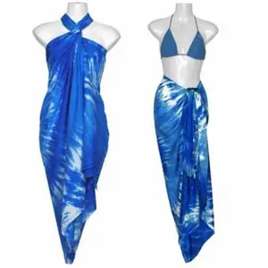 定制设计打印海滩 sarong pareo