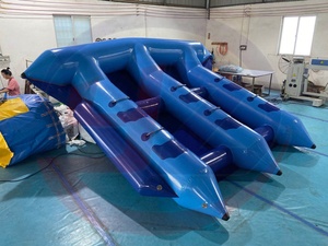 Flotador Inflable Resistente Tipo Banana Doble para Deportes Acuáticos, con Material de PVC y Capacidad de 100-500 kg - Product Image 3