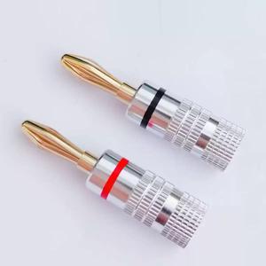 4 мм позолоченный Банановый штекер разъем для аудио разъема провода динамика - Product Image 2