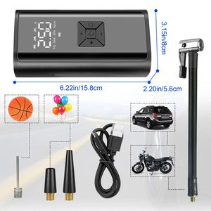 เครื่องสูบลมยางไฟฟ้าไร้สาย รุ่น Air 6000mAh 150Psi หน้าจอดิจิตอล สำหรับมอเตอร์ไซค์และรถยนต์ - Product Image 2