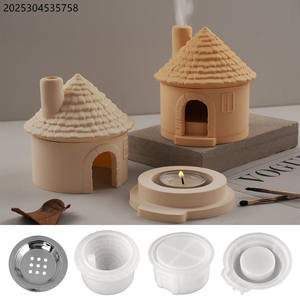 KK771 <span class=keywords><strong>Castillo</strong></span> arquitectura gótica pastel hornear molde <span class=keywords><strong>de</strong></span> silicona Diy aromaterapia vela moldes resina moldes decoración del hogar regalos - Product Image 2