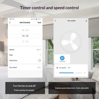 Sakelar Kipas WiFi Pintar dengan Pengatur Waktu Aplikasi & Kontrol Suara, Berperingkat IP20, Sakelar Dinding Kipas Langit-Langit Sentuh