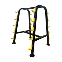 Support de rangement pour haltères en acier commercial - Support de rangement réglable et durable pour haltères pour la musculation en salle de sport