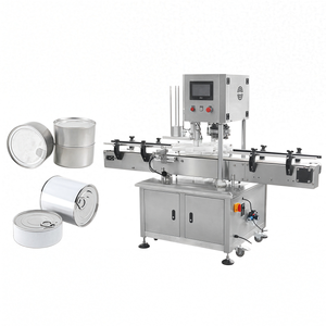 Machine de scellage compacte à tête unique pour aliments pour animaux, sodas, bières – Scelleuse automatique de boîtes de conserve pour petites productions - Product Image 2
