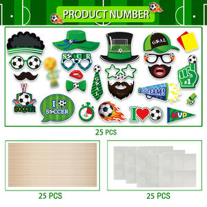 Máscaras de Papel Semimanufacturadas al por Mayor, Accesorios para Fotos, Máscara de Fútbol Americano para Decoración de Fiestas de Cumpleaños - Product Image 3