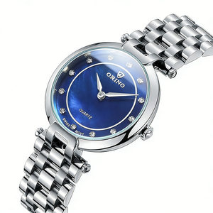 <span class=keywords><strong>ORINO</strong></span> Damen-Mode-Charm-Minimalist-Quarzuhr mit analogem Miyota-Uhrwerk, Diamantbesatz, 30 mm Edelstahlgehäuse, Armband, 3BAR - Product Image 1