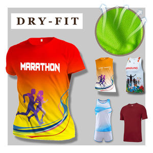 T-shirt de course athlétique personnalisé par sublimation, haute qualité, respirant, à séchage rapide, écologique, 100% polyester, t-shirt pour homme - Product Image 1