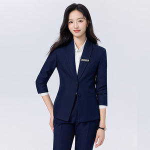 Completo completo da <span class=keywords><strong>donna</strong></span> <span class=keywords><strong>moderno</strong></span> abito da <span class=keywords><strong>donna</strong></span> abito da ufficio <span class=keywords><strong>donna</strong></span> formale pantaloni due pezzi smoking - Product Image 3