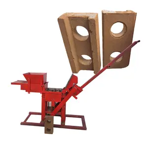 Molde de ladrillo de enclavamiento de suelo Manual máquina de fabricación de ladrillos de bloque de arcilla de suelo
