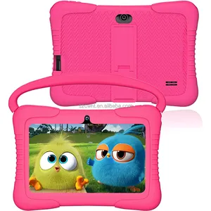 Nieuwe Product Rood Tablet 7 Inch Educatief Kids Tabletten Android 10.0 Iwawa Pre-Installeren App Voor Leren Tablet Pc