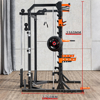 WENDY Appareil de fitness commercial multifonctionnel, Machine Smith, Rack à squats, Power Rack pour salle de sport à domicile