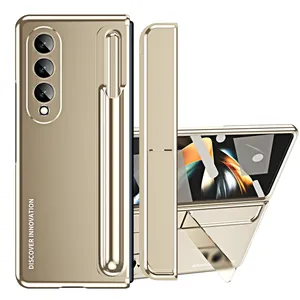 Pour Samsung Galaxy Z Fold4 luxe 2 en 1 support de téléphone PC détachable étui de protection pliable avec fente pour stylo