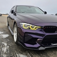 Faros Delanteros LED LIANGTU para BMW Serie 3 F30 F35 F80 2013-2018 V2, Faros Delanteros de Doble Color, Amarillo Blanco, DRL con Cambio de Luz Delantera