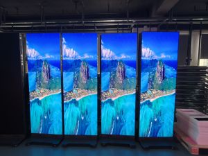 Shenzhen Factory Portable LED <b>Poster</b> Screen P1.5 P1.8 P2 P2.5, Digital Video LED Display with Bracket for Commercial Advertising - Product Image 4