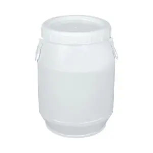 Plastic HDPE chemical barrel blow molding barrel double lid plastic barrel