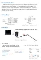Controlador ARTNET DMX SPI para Iluminación de Escenario, 4 Puertos de Salida, Señal LED Programable y Alimentación Integrada, 110-220V