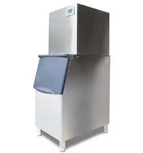 150kg 300kg 500kg Commercial Ice Cube Maker Aço inoxidável Free Standing Automatic Ice Making Machine maquina de hielo