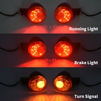 Feu arrière LED pour moto, clignotant, feu de freinage pour Harley Sportster XL 1200 883 Iron Superlow, clignotant, feu arrière 1992-2024