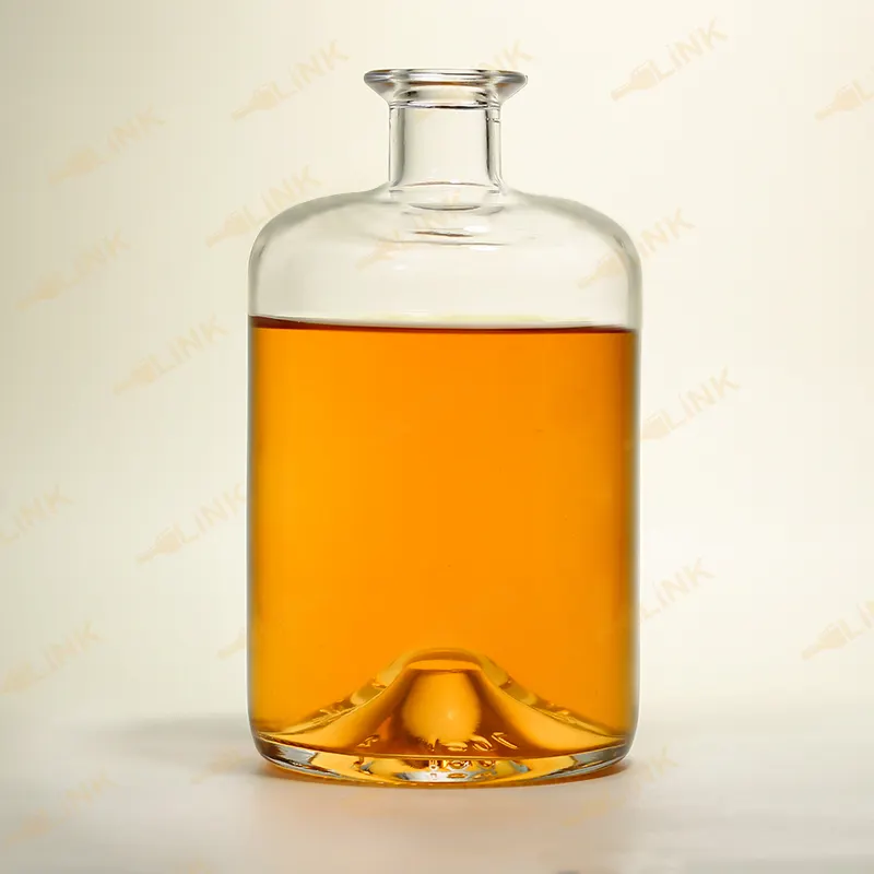 Disesuaikan ukuran roh umum Vodka minuman keras Gin Rum Tequila wiski Brandy 200ml 375Ml 500Ml 750Ml botol roh bening