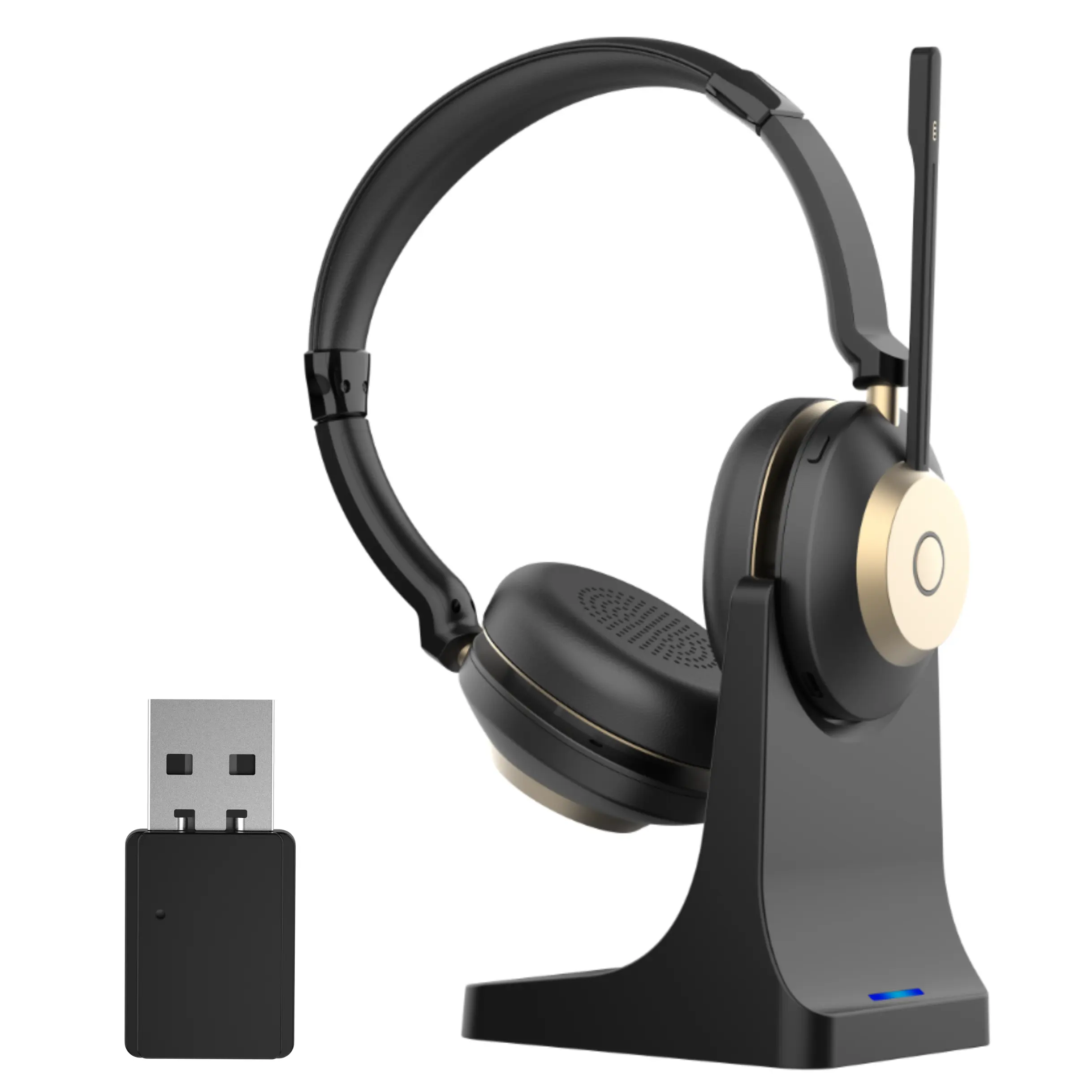 Trucker Bt Headset mit AI Noise Cancel ling & Mute Button Drahtlose On-Ear-Kopfhörer 50 Stunden Arbeitszeit für das Home Office