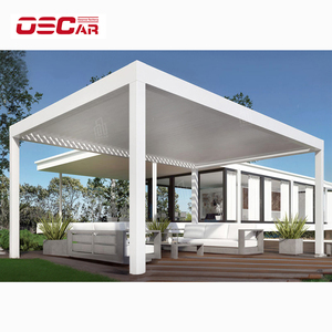 Pergola Motorisée Electrique intelligente Motorisée Porte extérieure Pagola Extérieure Aluminium Motorisée avec stores Stores - Product Image 2