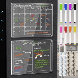<span class=keywords><strong>Calendario</strong></span> Magnético Acrílico para Refrigerador, Pizarra de Dibujo Acrílica, Soporte de Exhibición, Venta al Por Mayor de Fábrica y Personalizado - Product Image 2