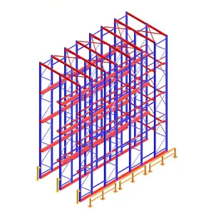 नानजिंग विक्ट्री से उच्च गुणवत्ता के साथ हॉट सेल अनुकूलित स्थिर सुरक्षा हेवी ड्यूटी वेयरहाउस ड्राइव इन पैलेट रैक
