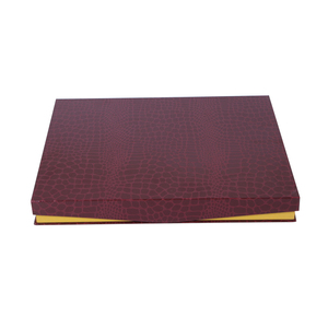 Bespoke Book Shaped Crocodile Magnetic Box with Satin Insert Suit Coat Paints Belt Cardboard Packaging Boxes For Mens Clothes