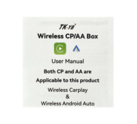 Adaptador Inalámbrico CarPlay Android Auto de la Serie Elite con Logotipo Personalizado, Sincronización Inteligente, Conectividad Dual, Portátil, Plateado