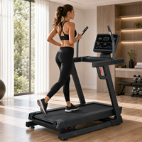 Caminadora para Montañismo K-FIT GSHTA-4810, 50% Inclinación Ascendente, 6% Descenso, 16KMH, Motor sin Escobillas de 3HP, Bluetooth, Gimnasio en Casa
