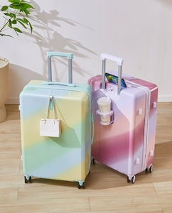 MGB Manufacture ABS Wholesale <strong>Rainbow</strong> Cabin Travel Bags Luggage Set Customized Fashionable 3 in 1 Lightweight <strong>Suitcase</strong> - Product Image 2