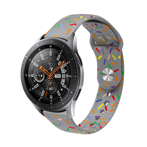 Correa de Silicona Forwelleny de 20/22 mm con Diseño de Gotas de Lluvia Arcoíris Vibrante para Relojes Samsung <span class=keywords><strong>Watch</strong></span> 4/5, Galaxy Classic/Active 2/<span class=keywords><strong>3</strong></span> de 42/46 mm - Product Image 4