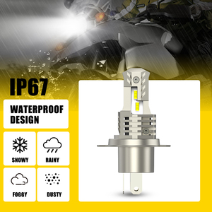 AUXITO Motorcycle Light Car Led Lamp H4 9003 HB2 Motorcycle <b>White</b> 9V 32V 6000K Light LED Headlight <b>Bulb</b> High - Product Image 3