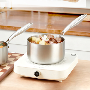 Set di utensili da cucina 316 pentole in acciaio inox con brodo antiaderente pentole Wok Pan per cottura a induzione a Gas - Product Image 3