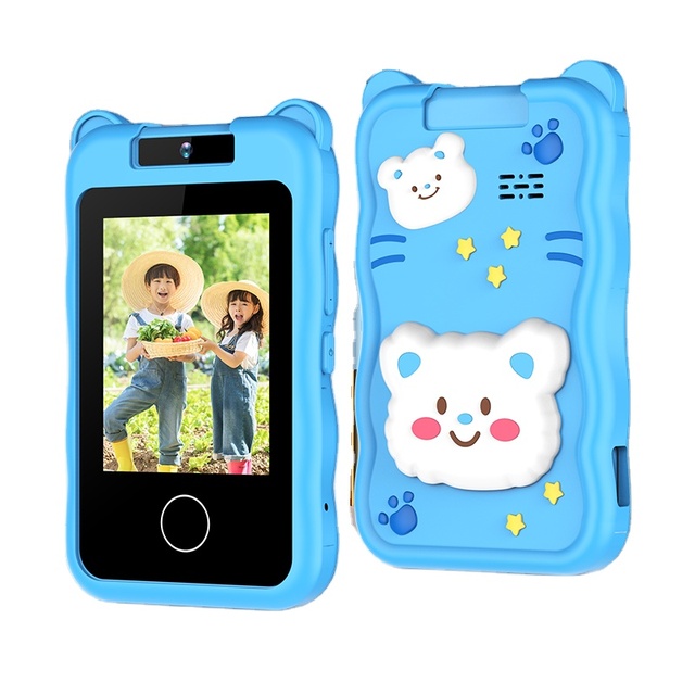 Mini Portable Small Mobile Phone Specially Children with Touch Screen Toy Mobile Puzzle Toy Cartoon Gift