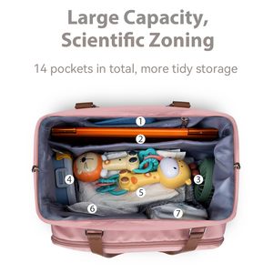 <span class=keywords><strong>Mejor</strong></span> personalizado fresco caliente Rosa grande luz grande estilo bolsa de pañales <span class=keywords><strong>mochila</strong></span> para muñeca niño niña - Product Image 3