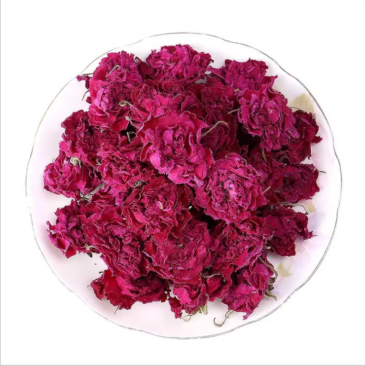 2023 New Ink Red Rose Bud Rose essiccate Corolla Rose Tea blooming bustine di tè con etichetta privata