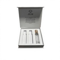 Boîtes cadeaux premium personnalisées avec flacon de parfum vide, estampage à chaud et insert pour l'emballage de parfums et de cosmétiques